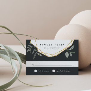 Olive Leaf RSVP Card