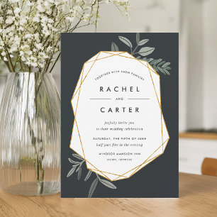 Olive Leaf Wedding Invitation
