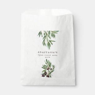 Olive Leaves Mediterranean Greek Island  Favour Bags