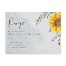 Olive Leaves Sunflowers Rustic Wedding