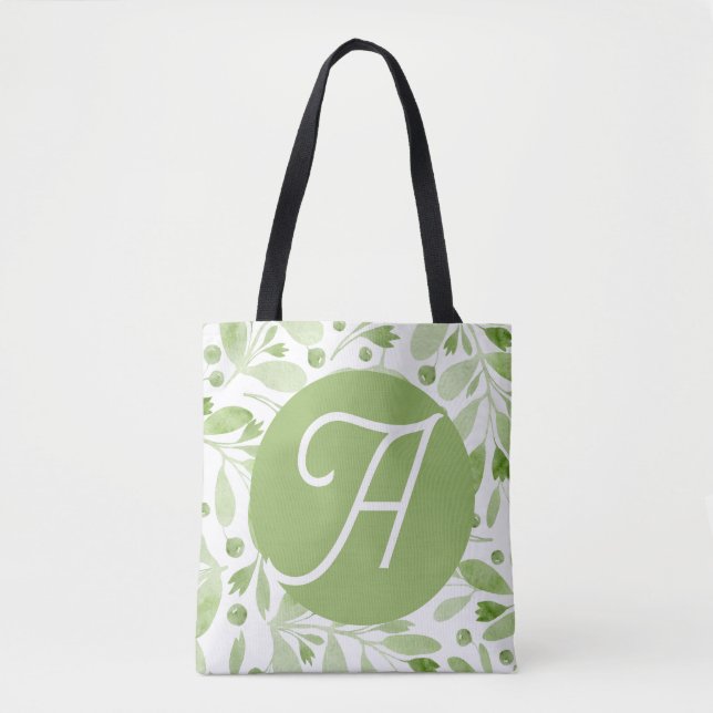 Olive Leaves Tote Bag (Front)