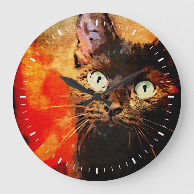 OLIVE LOOKING UP LARGE CLOCK (Front)