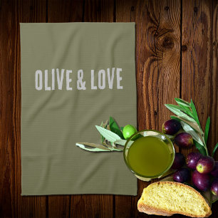  Olive&Love -  fun quote  Tea Towel