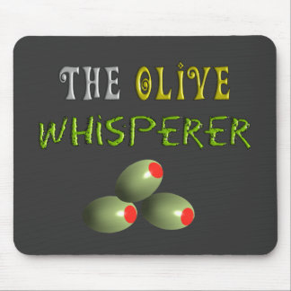 Olive Lovers Gifts "The Olive Whisperer" Mouse Mat