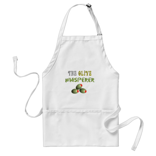 Olive Lovers Gifts "The Olive Whisperer" Standard Apron (Front)