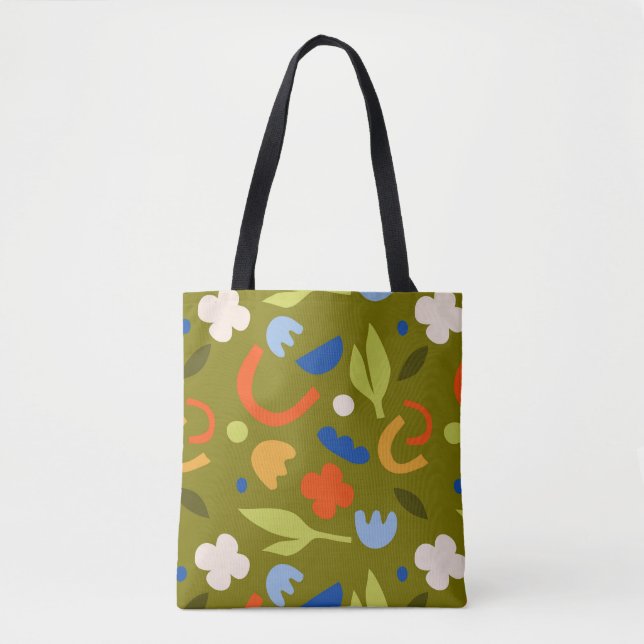 Olive Meadow Tote Bag (Front)