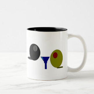 Olive Mug.  "Olive You!" Two-Tone Coffee Mug