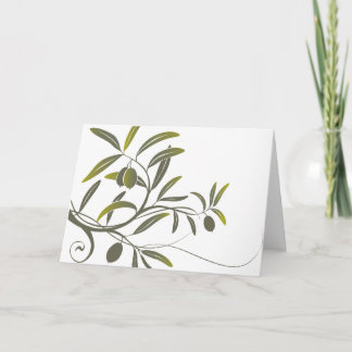 Olive notecard