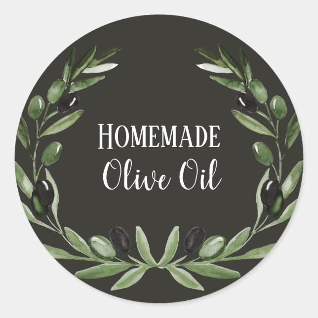 Olive Oil Bottle Packaging Template Private Label (Front)