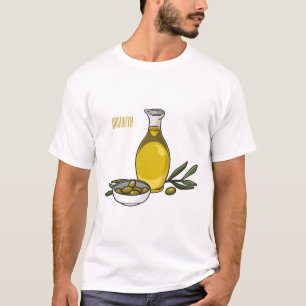 Olive oil cartoon illustration  T-Shirt