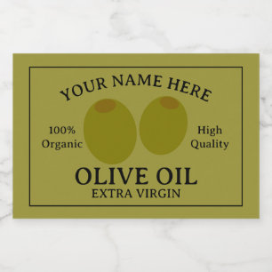 Olive oil extra virgin label template