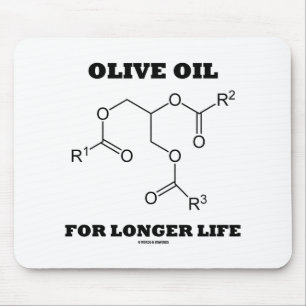 Olive Oil For Longer Life (Molecule) Mouse Mat