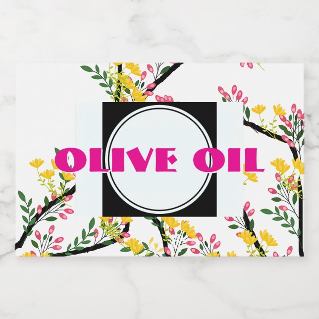 Olive Oil Good Food Container  Label (Single Label)