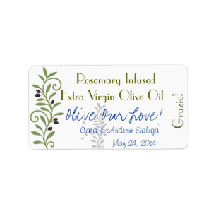 Olive Oil Label Sticker