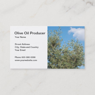 Olive Oil Producer Business Card