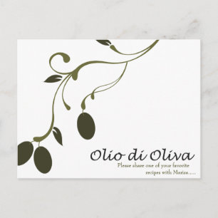 Olive Oil Recipe Card