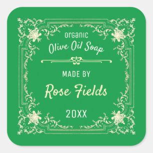Olive Oil Soap Square Sticker
