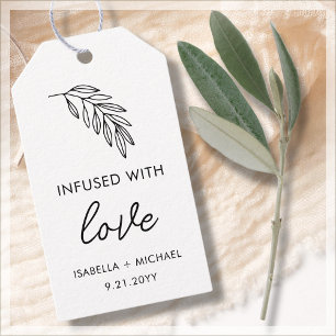 Olive Oil Wedding Favour Gift Tags