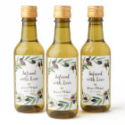 Olive Oil Wedding Favours Infused with Love Foliag