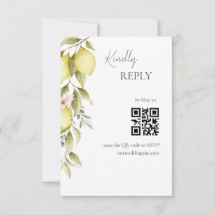 Olive Orchard Wedding RSVP Card