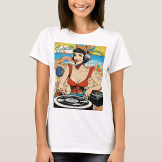 Olive Oyl DJ Turntable Psychedelic Tee