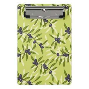 Olive Pattern Mini Clipboard