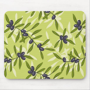 Olive Pattern Mouse Mat