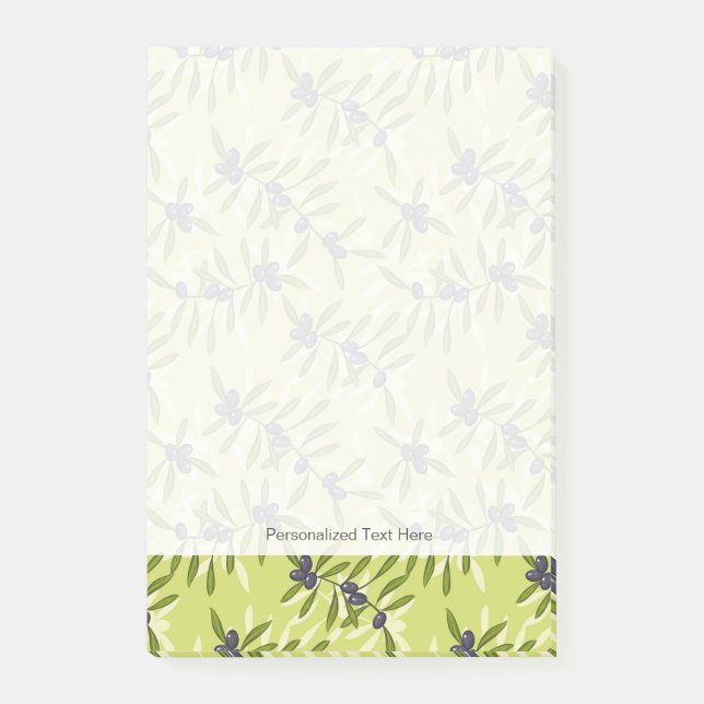 Olive Pattern Post-it Notes (Front)