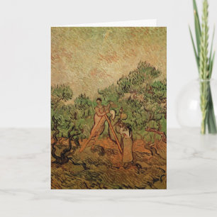 Olive Picking by Vincent van Gogh Card