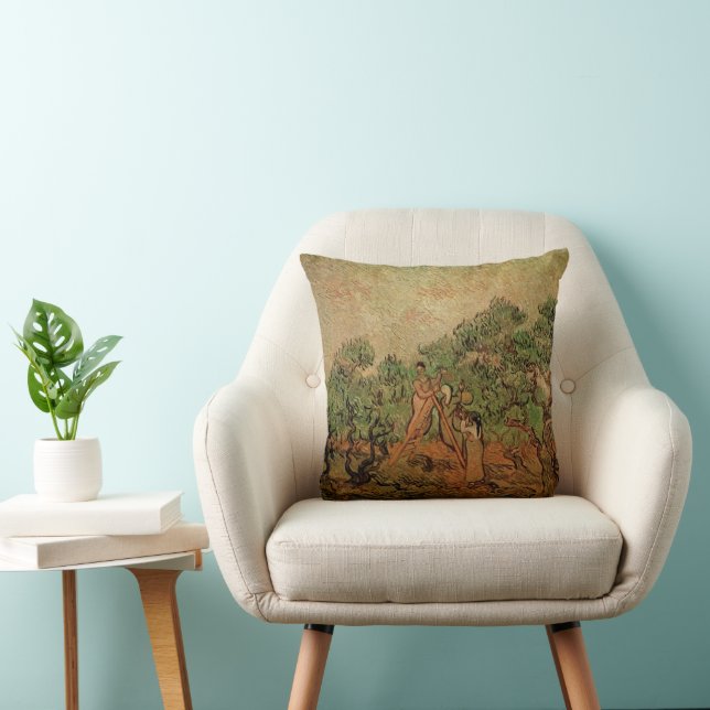 Olive Picking by Vincent van Gogh Cushion (Chair)