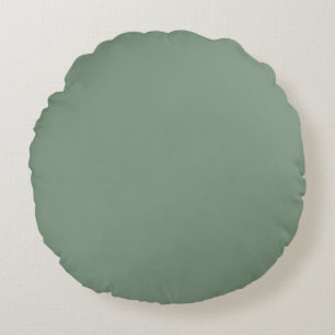 Olive Pistachio Green Christmas Round Cushion