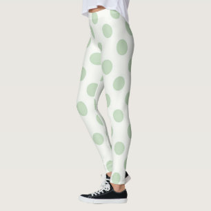 Olive Polka Dots Leggings