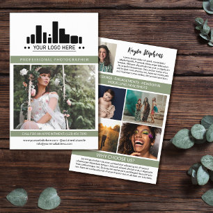Olive Professional Photographer Logo Big Photo Flyer