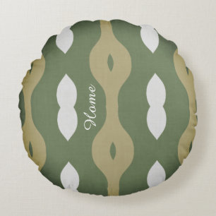 Olive Rhythm Nordic Atelier Round Cushion