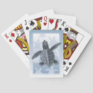 Olive Ridley Sea Turtle Hatchling Playing Cards