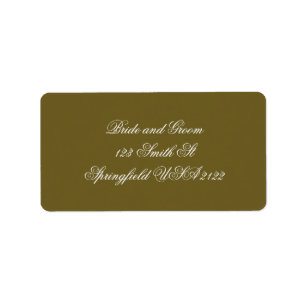 Olive Rococo Return Address Label