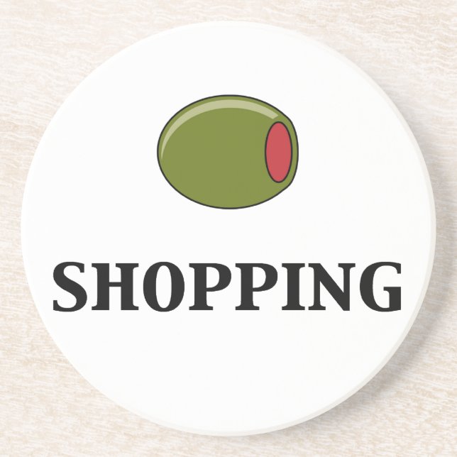 Olive Shopping Coaster (Front)