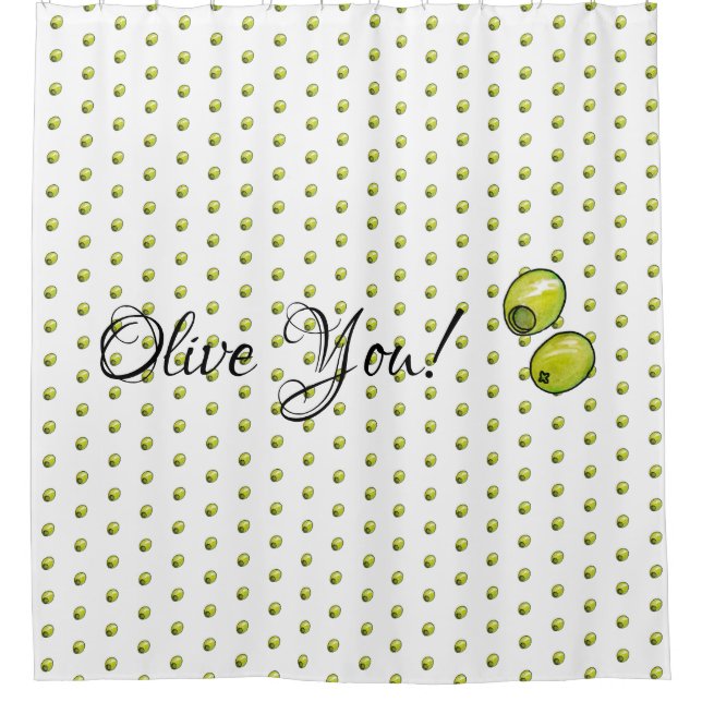 Olive Shower Curtain (Front)