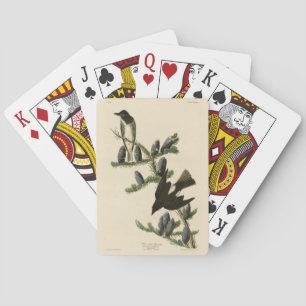 Olive-sided Flycatcher, Audubon's Birds of America Playing Cards