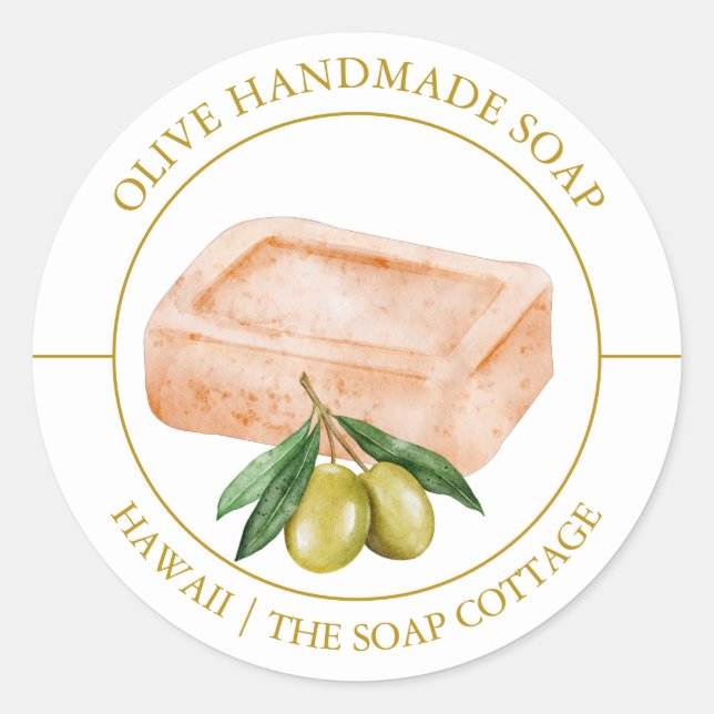Olive Soap label (Front)