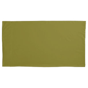 Olive solid colour Pillow Case