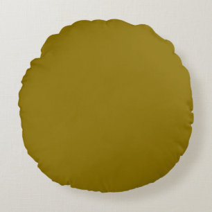  Olive  (solid colour)  Round Cushion