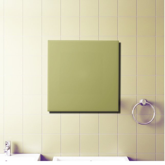 Olive  solid colour  tile (Creator Uploaded)