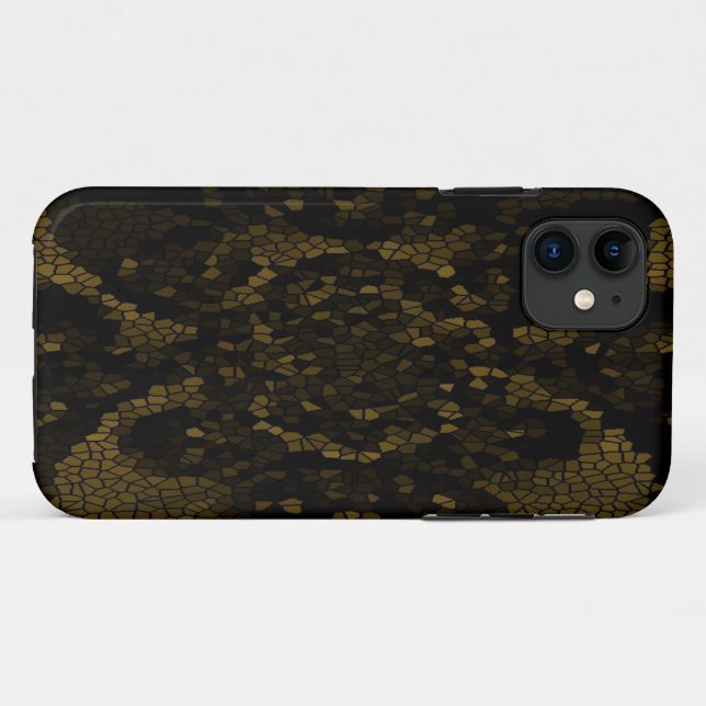 Olive Stained Glass Butterfly Case-Mate iPhone Case (Back (Horizontal))