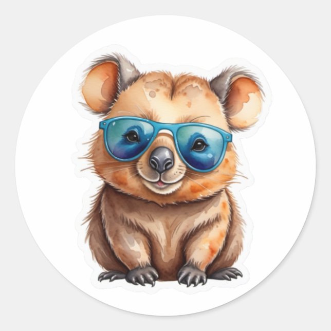 Olive * Summer Classic Round Sticker (Front)