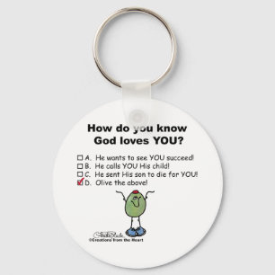 Olive the Above! Key Ring