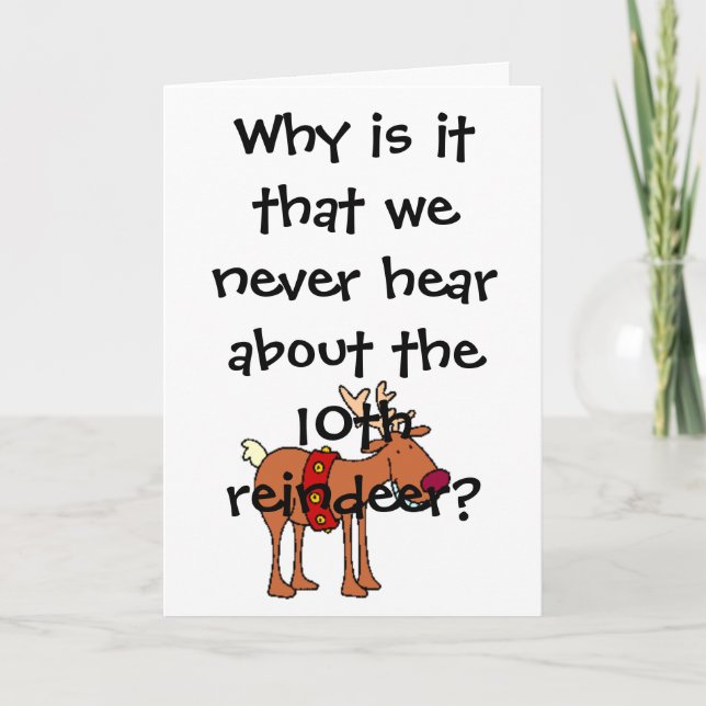 Olive the Reindeer Card (Front)