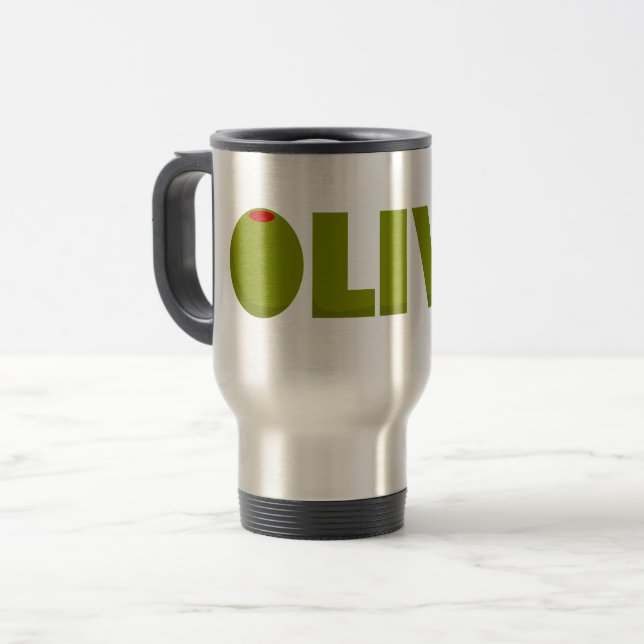 Olive Travel Mug (Front Left)