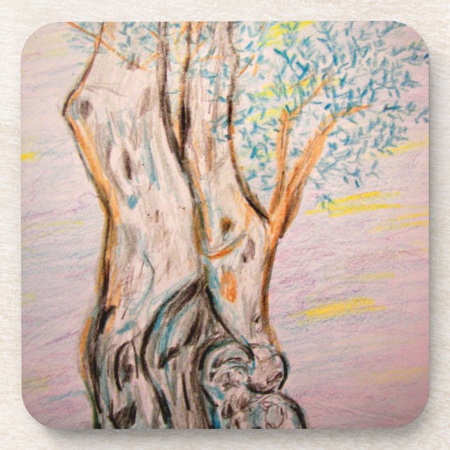 Olive Tree Coaster (Front)