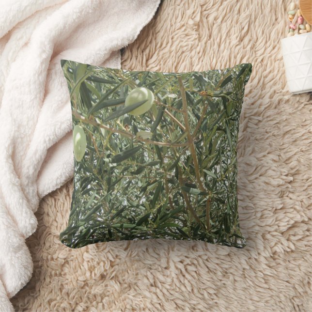 Olive Tree Leaves Cushion (Blanket)